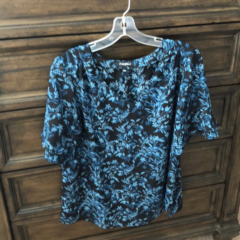 Roz & Ali blouse size large short sleeve